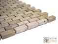 Mixed Travertine Brick Mosaic 
